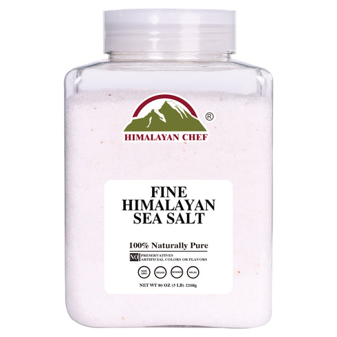 Himalayan Chef Sea Salt Fine Grain, 5 lbs Jar